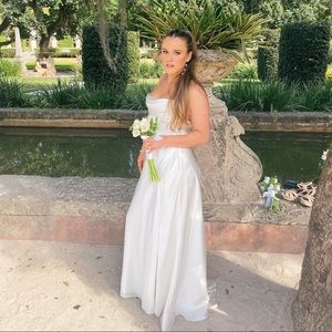 FAME AND PARTNERS Strappy Draped Gown NEW IN BOX NEVER OPENED